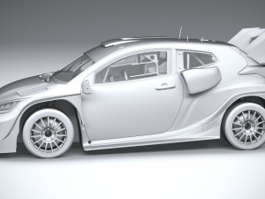 Toyota Yaris GR WRC 2022 LowPoly Modelo 3D