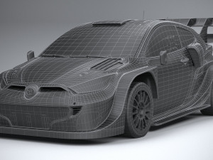 Toyota Yaris GR WRC 2022 LowPoly Modelo 3D