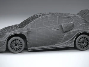 Toyota Yaris GR WRC 2022 LowPoly 3D Model