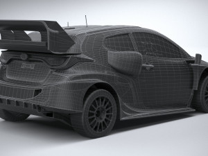 Toyota Yaris GR WRC 2022 LowPoly Modelo 3D
