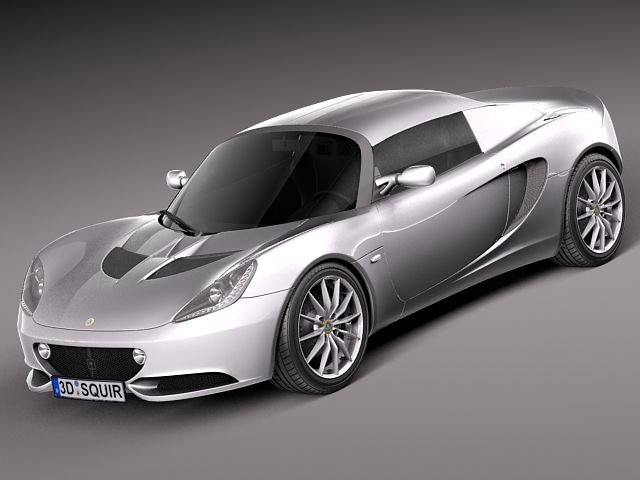 Lotus Elise 2012 3D Model .c4d .max .obj .3ds .fbx .stl .blend 