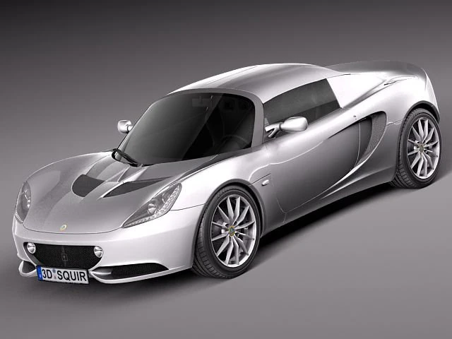 Lotus Elise 2012 3D Model .c4d .max .obj .3ds .fbx .stl .blend