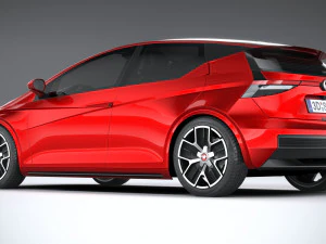 Generic Hatchback EV v3 2022 3D Model