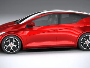 Generic Hatchback EV v3 2022 3D Model