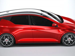Generic Hatchback EV v3 2022 3D Model