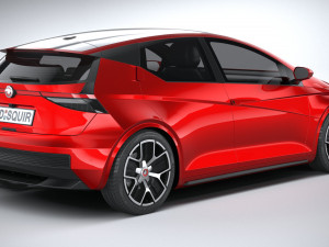 Generic Hatchback EV v3 2022 3D Model