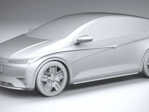 Generic Hatchback EV v3 2022 3D Model