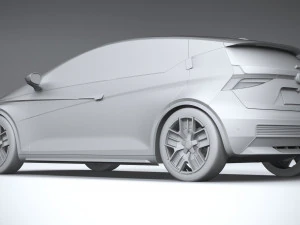 Generic Hatchback EV v3 2022 3D Model