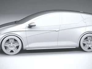 Generic Hatchback EV v3 2022 3D Model