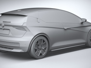 Generic Hatchback EV v3 2022 3D Model