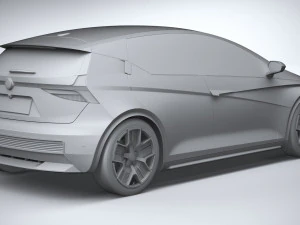 Generic Hatchback EV v3 2022 3D Model