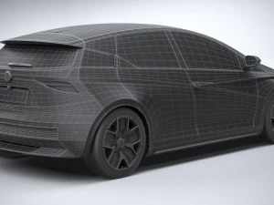 Generic Hatchback EV v3 2022 3D Model
