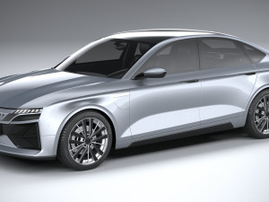Generic Sedan EV 2023 3D Model