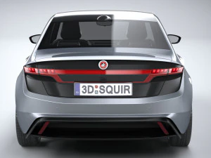 Generic Sedan EV 2023 3D Model