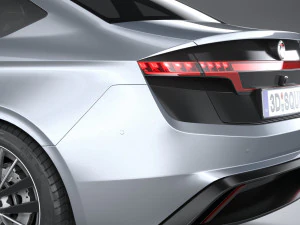 Generic Sedan EV 2023 3D Model