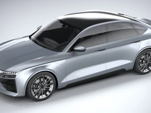 Generic Sedan EV 2023 3D Model