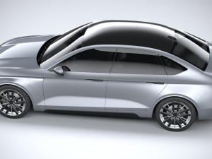 Generic Sedan EV 2023 Modèle 3D
