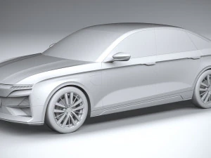 Generic Sedan EV 2023 3D Model