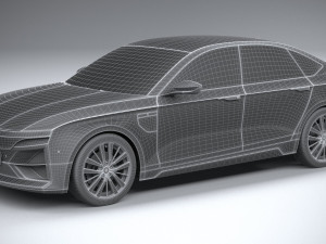 Generic Sedan EV 2023 Modèle 3D