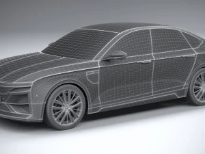 Generic Sedan EV 2023 3D Model