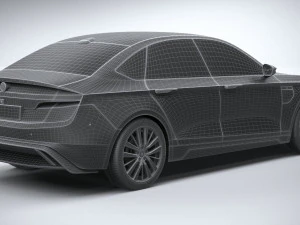 Generic Sedan EV 2023 3D Model