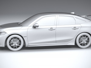 Honda Civic Type R 2023 3D Model