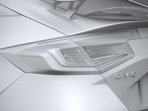 Honda Civic Type R 2023 3D Model