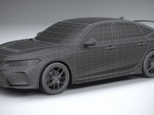 Honda Civic Type R 2023 3D Model