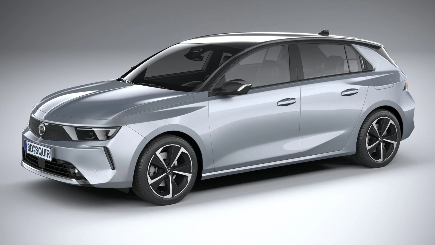 Opel Astra 2022 Basic 3D Model .c4d .max .obj .3ds .fbx .stl .blend