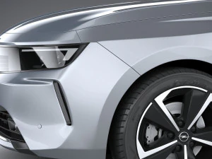 Opel Astra 2022 Basic 3D Model