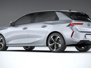 Opel Astra 2022 Basic 3D Model