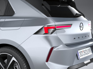 Opel Astra 2022 Basic Modello 3D