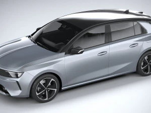 Opel Astra 2022 Basic 3D Model