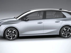 Opel Astra 2022 Basic 3D Model