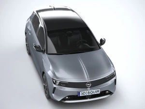 Opel Astra 2022 Basic 3D Model