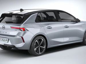 Opel Astra 2022 Basic 3D Model