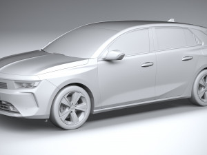 Opel Astra 2022 Basic Modello 3D