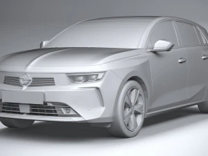 Opel Astra 2022 Basic 3D Model