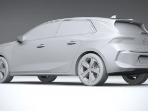Opel Astra 2022 Basic 3D Model