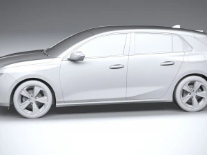 Opel Astra 2022 Basic 3D Model