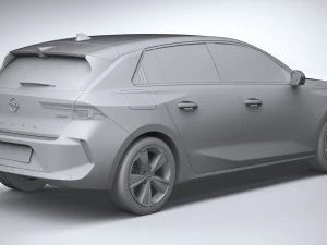 Opel Astra 2022 Basic 3D Model