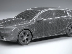 Opel Astra 2022 Basic 3D Model