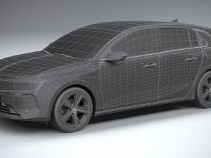 Opel Astra 2022 Basic 3D Model