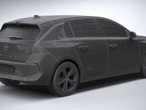 Opel Astra 2022 Basic Modello 3D