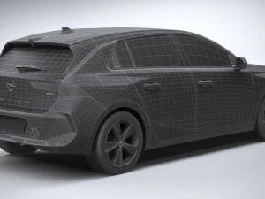 Opel Astra 2022 Basic 3D Model