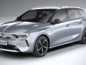 Opel Astra Sports Tourer 2022 Basic 3D Модель