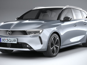 Opel Astra Sports Tourer 2022 Basic 3D Модель
