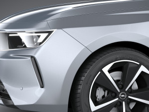 Opel Astra Sports Tourer 2022 Basic 3D Модель