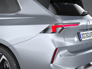 Opel Astra Sports Tourer 2022 Basic 3D Модель