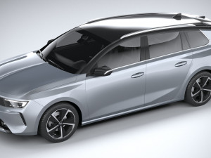 Opel Astra Sports Tourer 2022 Basic 3D Модель